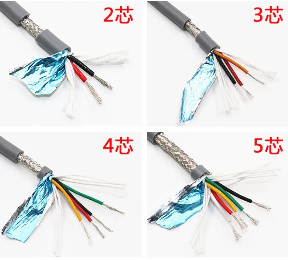 24AWG 2/3/4/5 жилами в Транспортировочная лента экранированный кабель 5 м гибкий провод с ПВХ-изоляцией trvvp устойчивость к изгибу коррозионно-стойкие медный провод