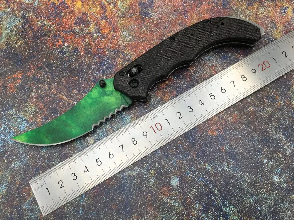 Gamma Doppler Flip knife G10 handle huntsman bowie m9 CS GO Karambit Sharp Game Tactical Knives Camping Fighting Hunting outdoor |