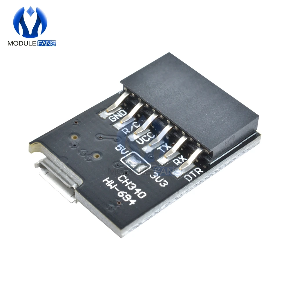 Для WEMOS CH340G CH340 коммутатор 5 в 3 В Micro USB для последовательной модульной платы Arduino
