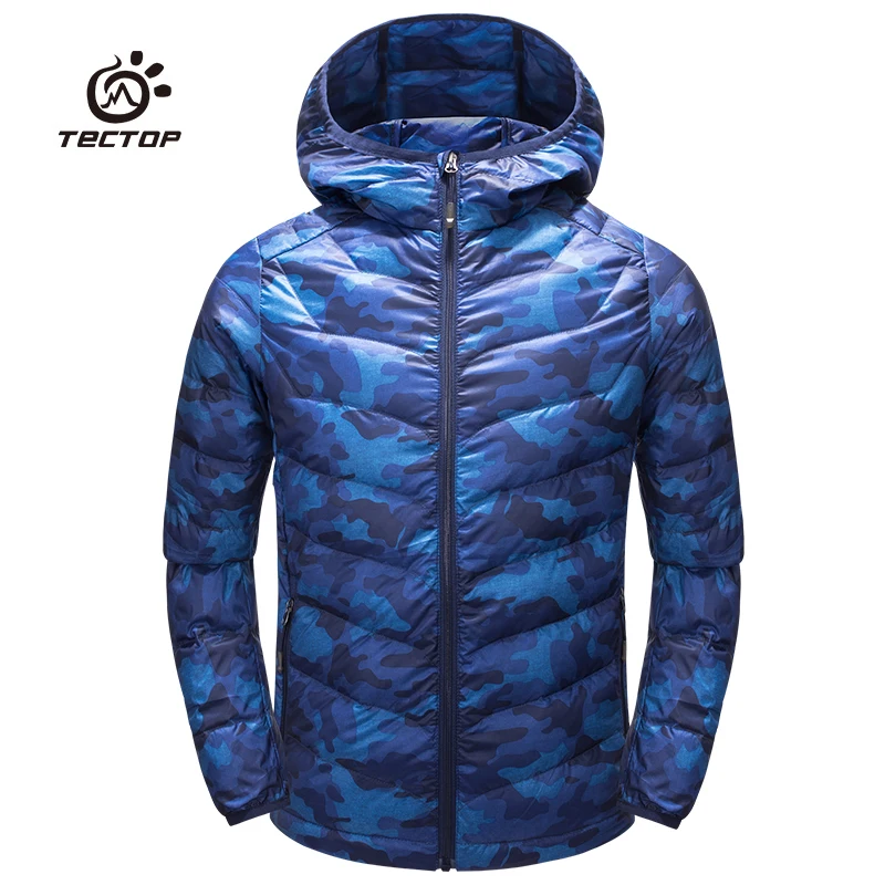 Tectop/осенне-зимнее камуфляжное пуховое пальто детская дышащая удобная теплая