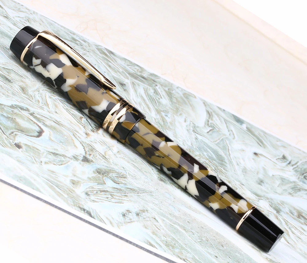 Moonman M600S целлюлоидная коричневая авторучка MOONMAN Iridium Fine Nib 0 5 мм Отличная модная