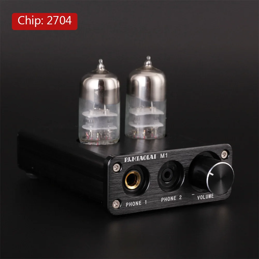 PJ.MIAOLAI Fever HiFi 2704 / 7022 Chip USB Module 6J9 Tube Preamplifier Computer Desktop Portable Headphone Power Amplifier