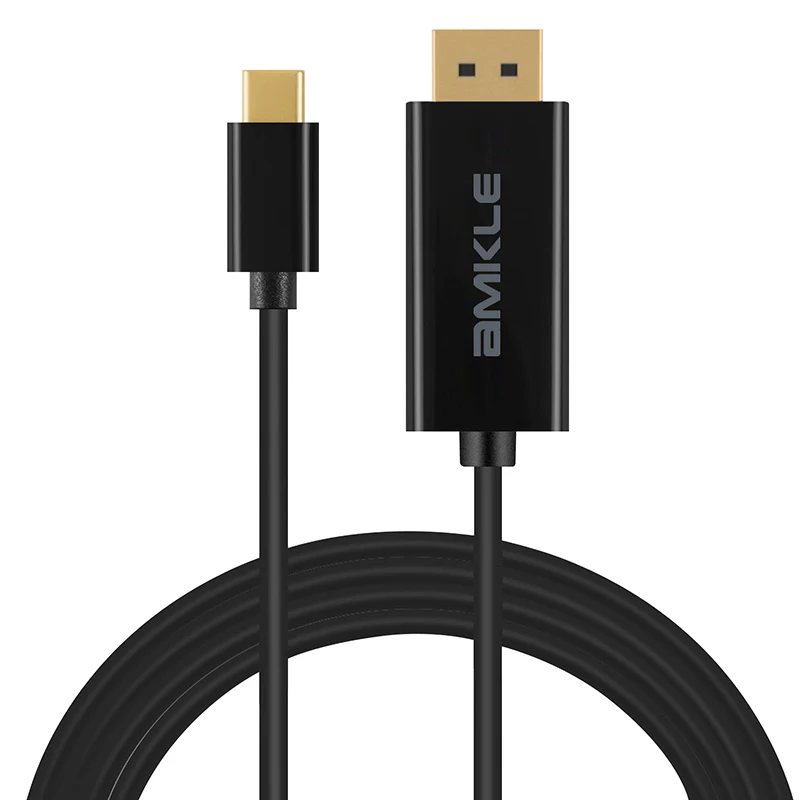 Кабель AMKLE USB DP 30 Гц адаптер Type C 3 1 для DisplayPort 4K Tunderbolt HDMI совместимый ключ Macbook Android