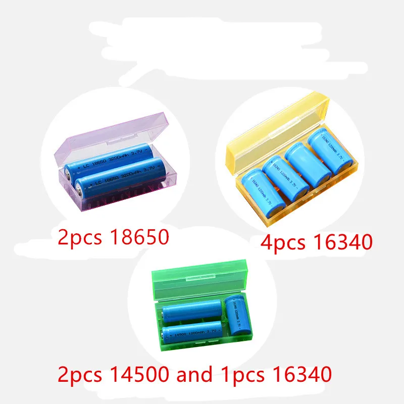 Пластиковый держатель батареи контейнер для AA AAA 18650 1450016340 17500 CR123A ящики хранения