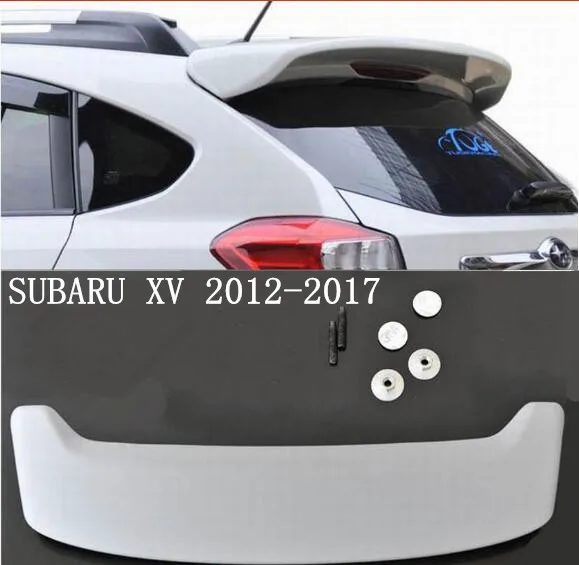 ABS Неокрашенный АКБ заднее крыло багажник выступ спойлеры пригодный для SUBARU XV 2012
