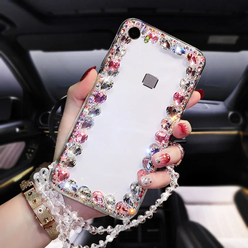 Phone Case For VIVO Xplay5 Fashion Bling Diamond Transparent Crystal Soft acrylic Back Cover Cases |