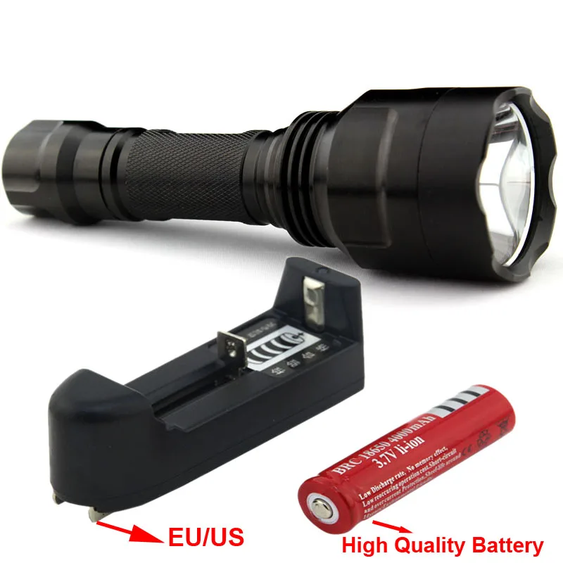 

Classic C8 flashlight Q5 LED Flashlight 5 light modes Torch Light
