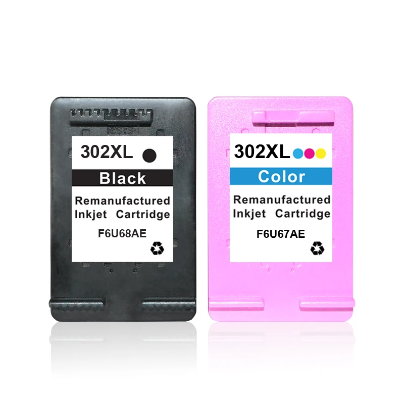 2 комплекта H302XL BK & C Восстановленный/Заправленный струйный картридж для