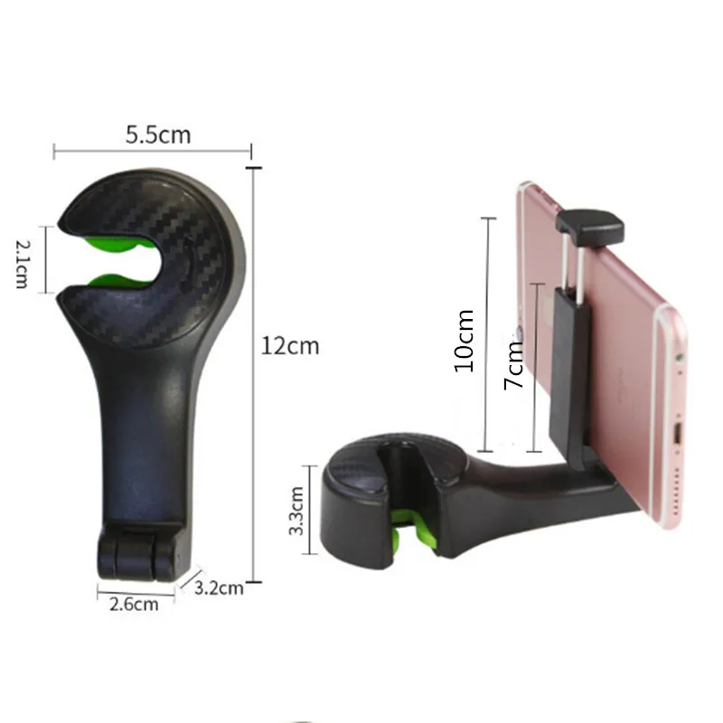 Заднем сиденье автомобиля крюк со складной держатель для телефона оригинальная