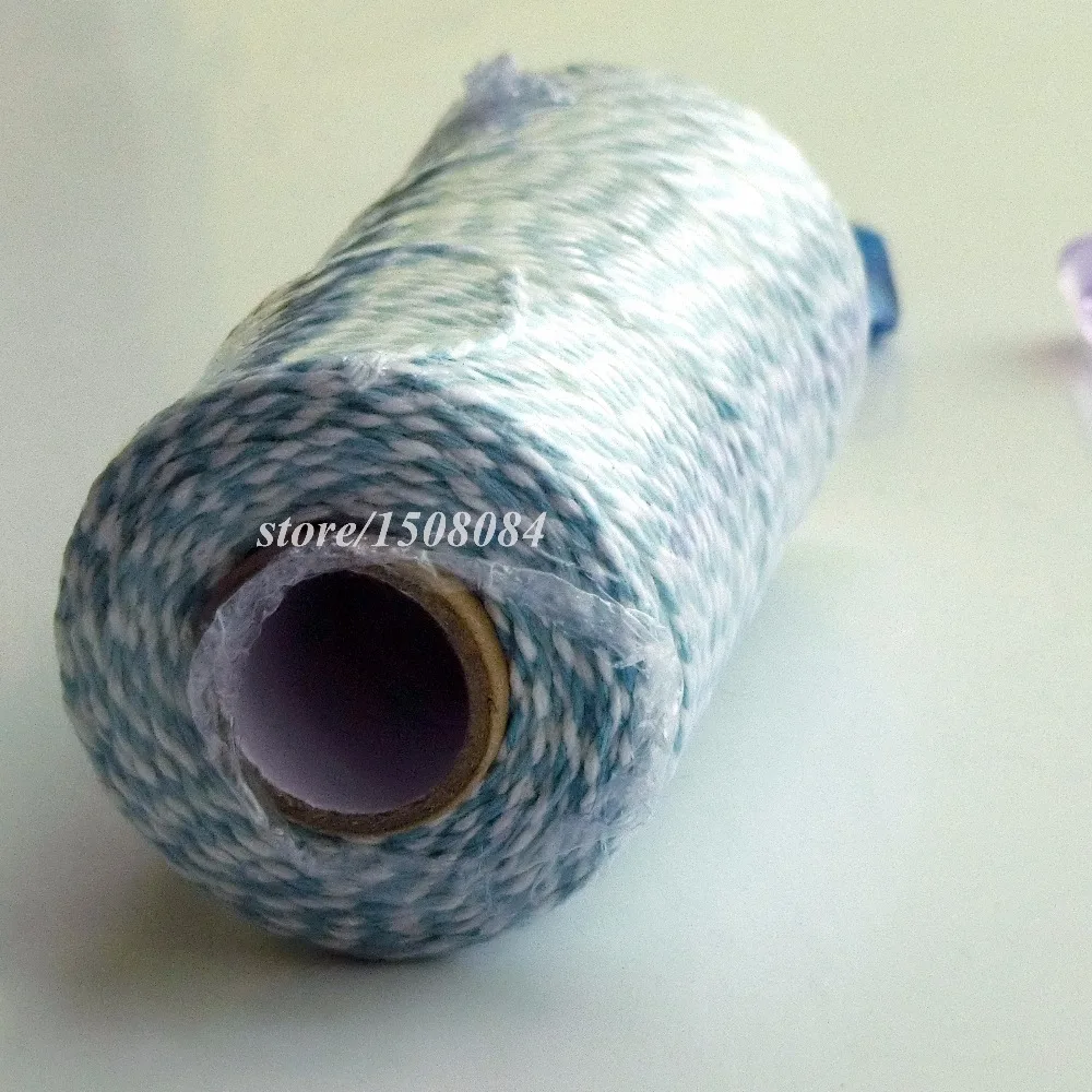 Новый стиль 3 шт./лот (100 ярдов/катушка) тонкие хлопковые пинетки шпагат полосатый