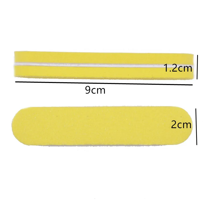 10 шт./лот Желтый инструмент сделай сам для дизайна ногтей буфер Шлифовальные