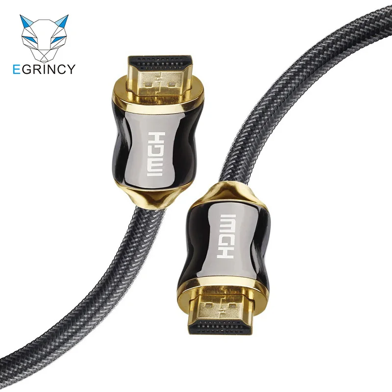 Горячая HDMI кабель HDMI-HDMI 2,0 4 К 3D 60FPS металла кабель для HD ТВ ЖК-дисплей ноутбука PS3 компьютерный кабель 1 м 1,5 м 2 м 3 м 5 м 10 м