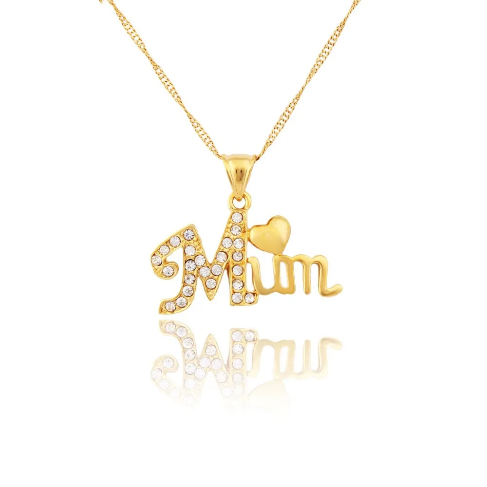 Рождественский подарок для матери мама буквы сердце кулон оптовая продажа