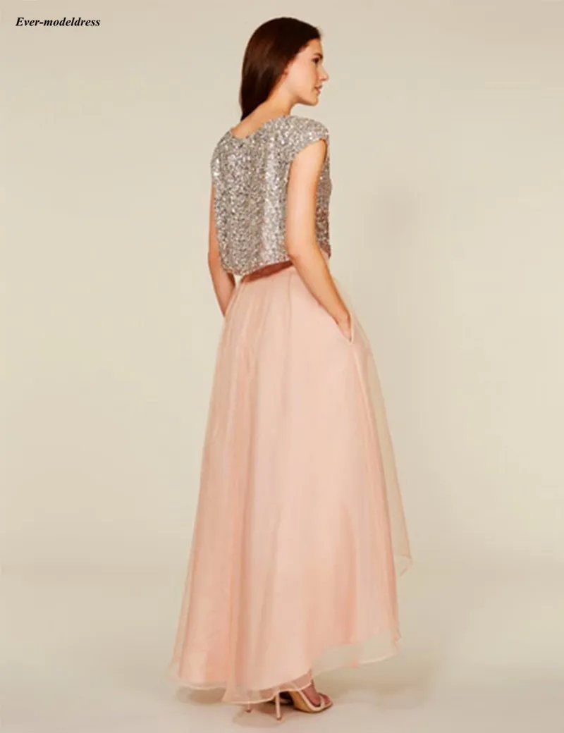 Платье подружки невесты из двух частей с блестками и карманами 2020|Платья подруги