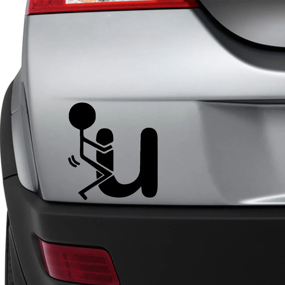 

10cm*10cm Screw You Funny Cartoon Waterproof Reflective Car Stickers Creative Decals Vinyl Decoration Window Sticker Car Styling