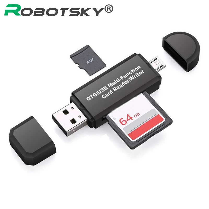 Все в одном устройство чтения карт памяти MINI USB 2 0 OTG Micro SD/SDXC TF Card Reader адаптер