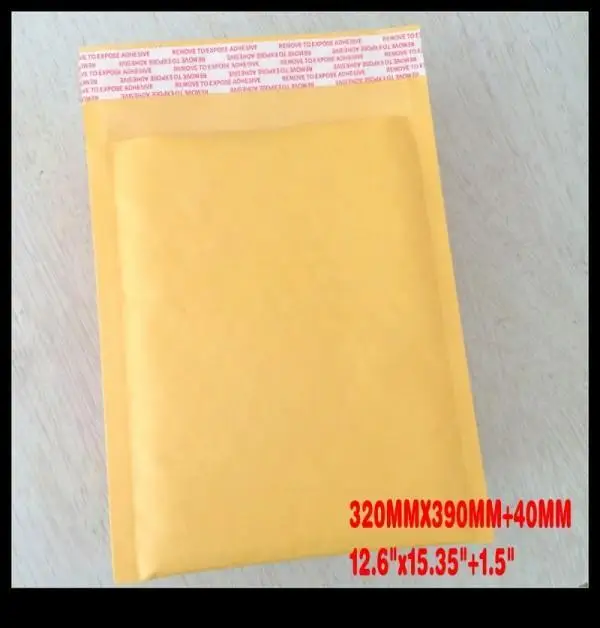 

Bubble Mailers Padded Envelopes Bags KRAFT BUBBLE MAILERS MAILING BIG ENVELOPE BAG 12.6"X15.35"[320mmx390mm] 2015 Factory sales