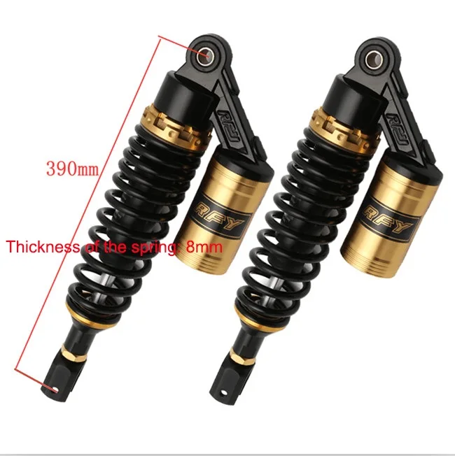 390mm-8mm RFY 2 Peice 280 мм 295 320 340 360 375 390 415 рессора для мотоцикла для HONDA HUSQVARNA YMAHA SUZUKI Kawasaki - Цвет: 390mm-8mm