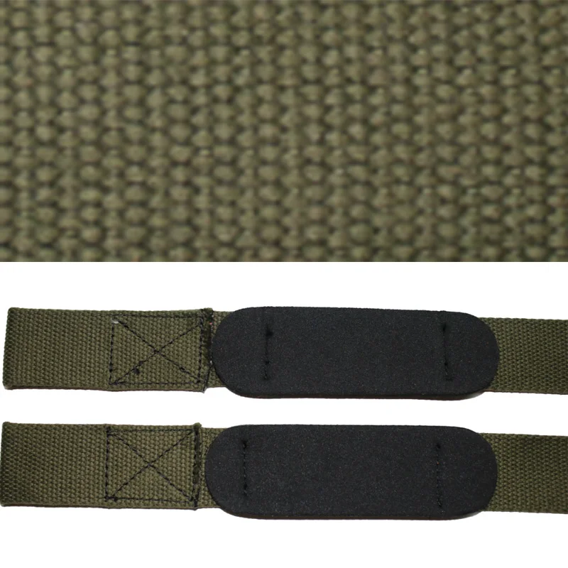 army green 2 шт. утяжелители для тяжелой атлетики толщиной более 2,3 мм, прочные хлопковые мягкие рукоятки для тренажерного зала с поддержкой запястья, перчатки для тяжелой атлетики - Цвет: army green