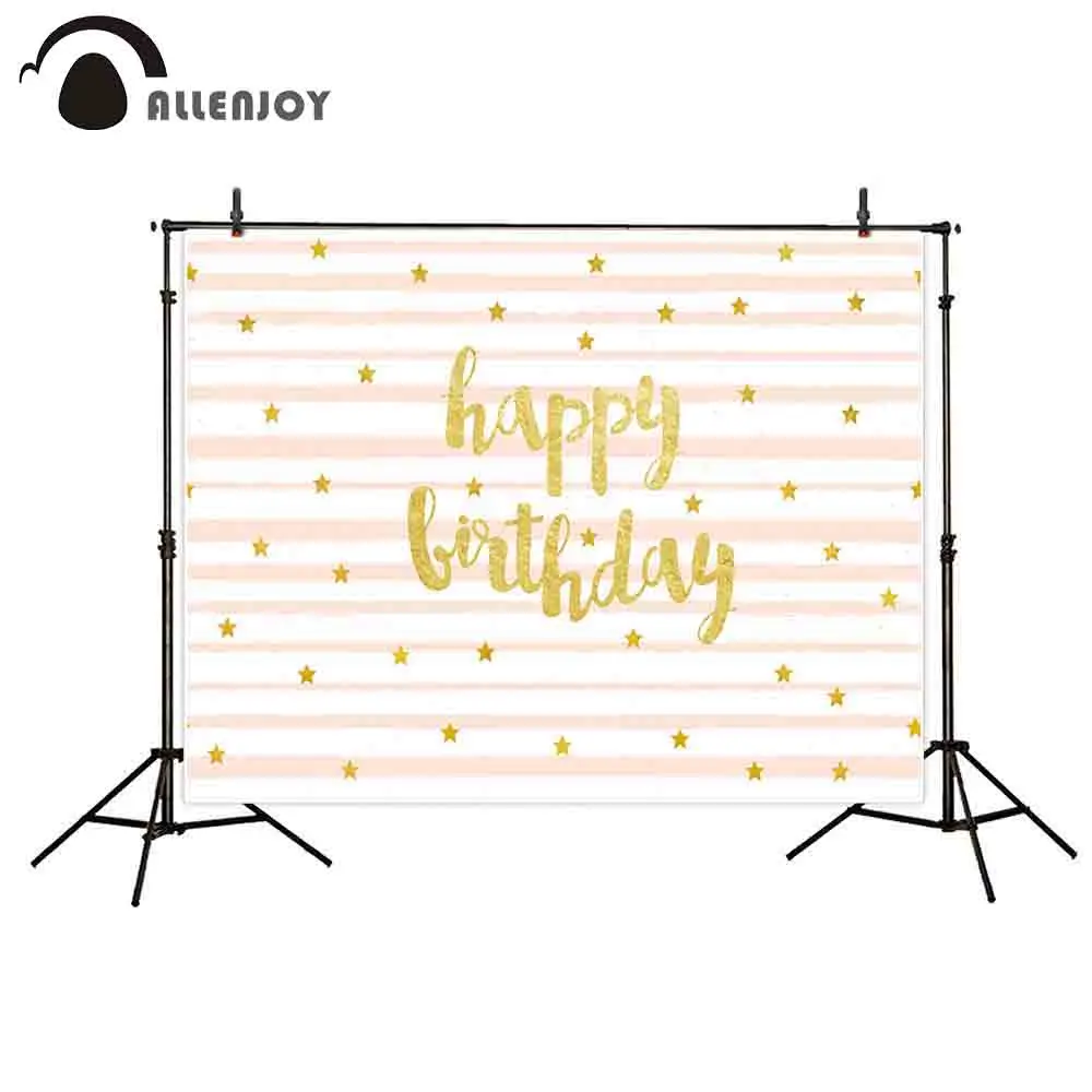 

Фотофон allenjoy фото фон Золотой цвет розовый белый полоски освежающий фотостудия детская Мерцающая звезда фон