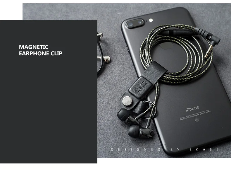 Xiaomi Bcase Магнитный кабель для наушников Органайзер линия передачи данных устройство для сматывания кабеля протектор держатель провода Шнур кабель для наушников Зажим аккуратный инструмент