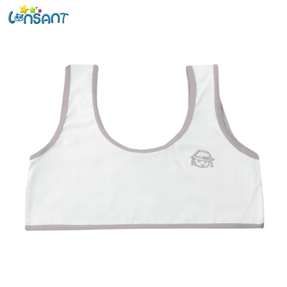 

LONSANT Teenagers girls cotton underwear set training bras camisole vest tops for kids girls students cosy undies D2325