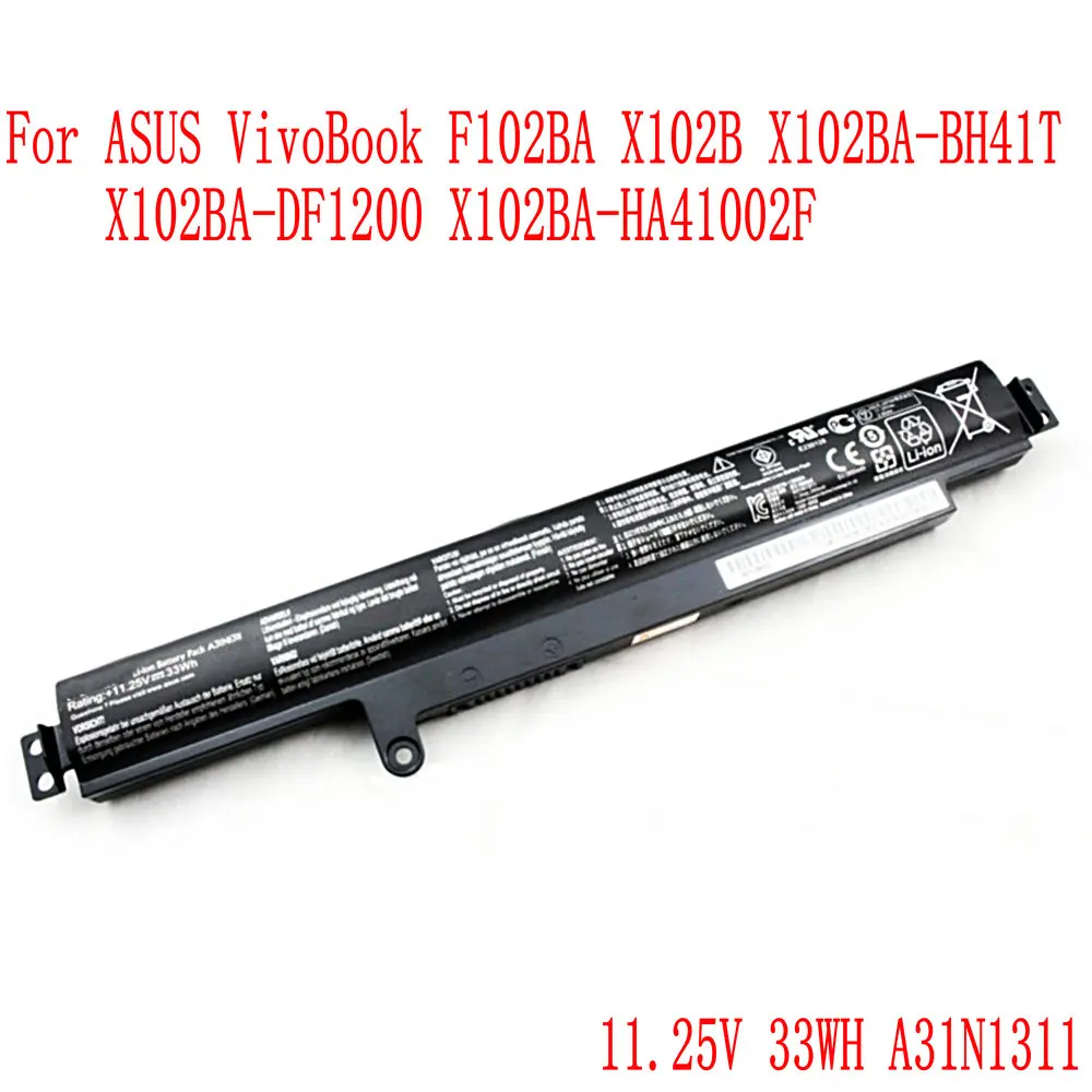 11 25 V 33WH A31N1311 Аккумулятор для ноутбука ASUS VivoBook F102BA X102B | Компьютеры и офис