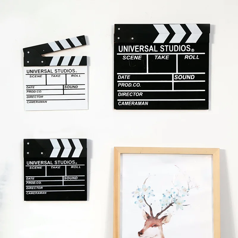 Кинорежиссера Slate Cut Action Prop киносъемка для сцены шоу Хлопушка домашние украшения