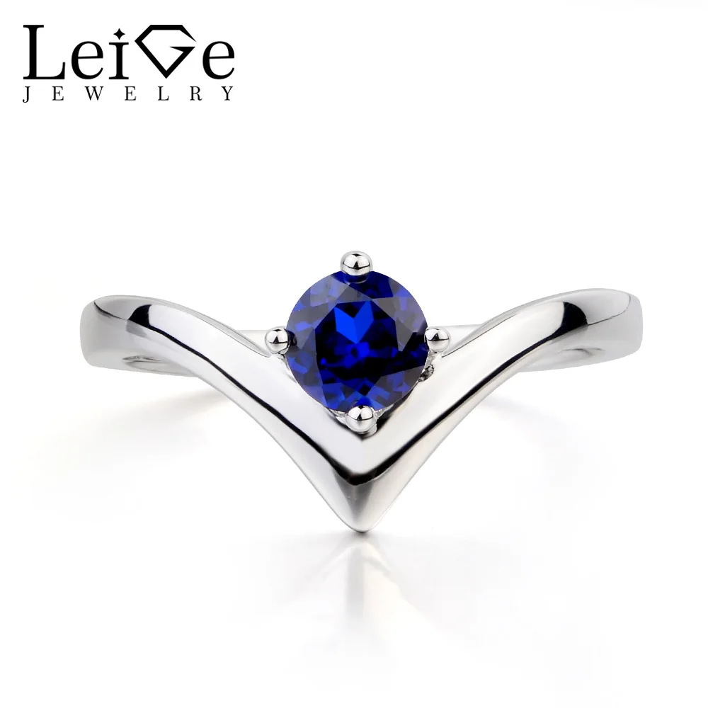 Женское Обручальное кольцо с синим сапфиром | Украшения и аксессуары