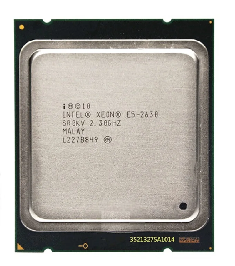 Процессор Intel Xeon E5 2630 2 3 ГГц 15 Мб кэш памяти LGA 2011 SR0KV серверный