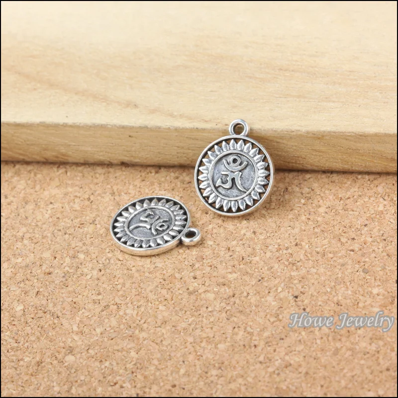 150 шт. круглые вечные индуистские символы Ом Йога мандала искусственная подвеска