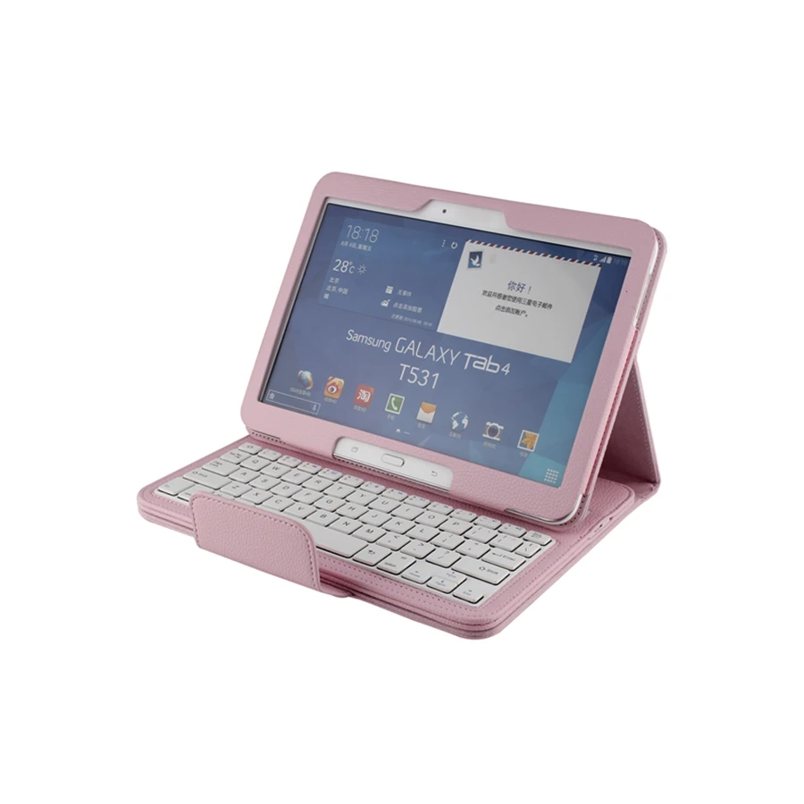 Беспроводная Bluetooth клавиатура для Samsung Galaxy Tab 4 10 1 чехол Tab4 T530 Планшет Флип кожаный