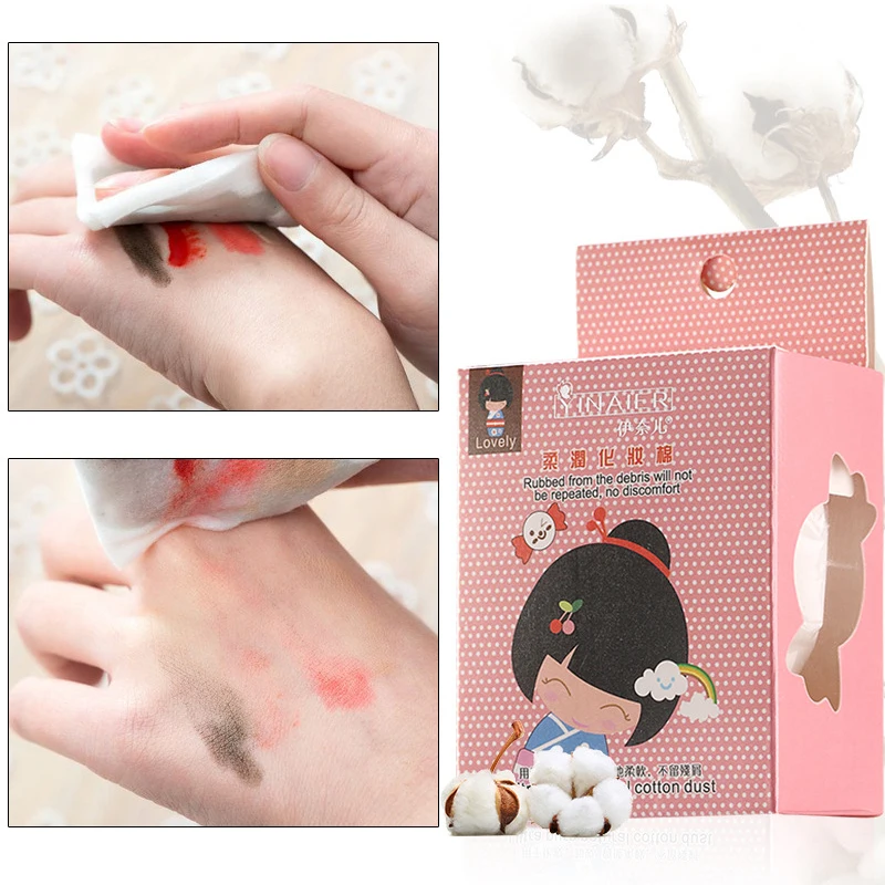 Одноразовые ватные салфетки для макияжа 100 шт./компл. мягкие удаления