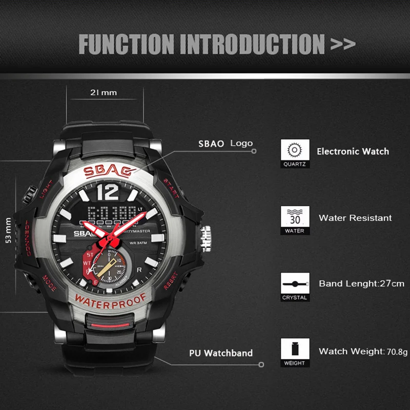 Лидирующий бренд роскошные мужские военные спортивные часы 2019 кварцевые