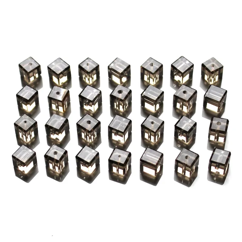 21 100 шт кубические Хрустальные стеклянные бусины 6x6 мм SQAP66 с фабрики разноцветные кубические бусины - Цвет: 21
