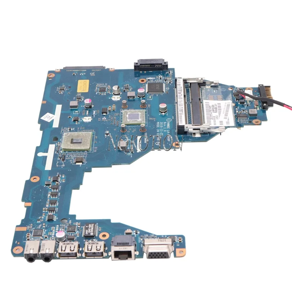 NOKOTION материнская плата для ноутбука Toshiba Satellite C660D PWWBE LA-6849P K000115140 K000128540 основная