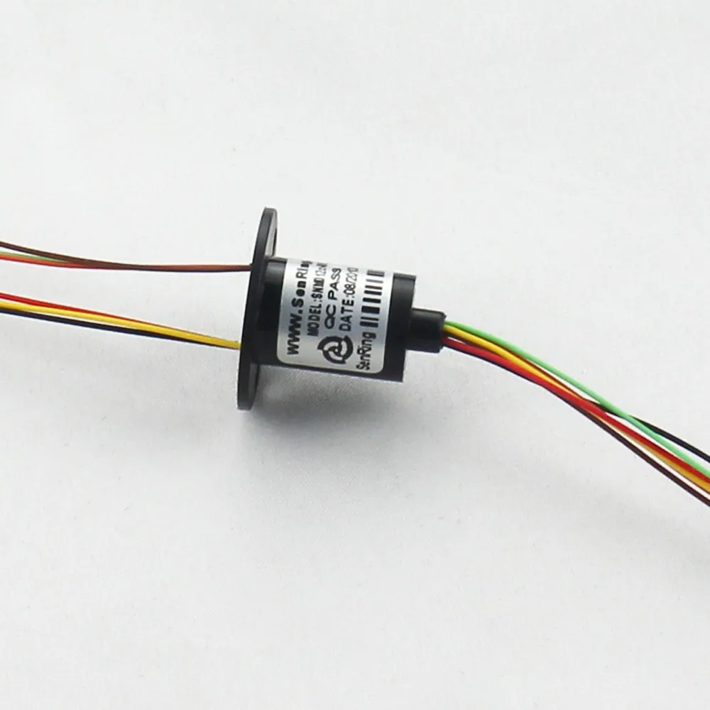 

Mini Capsule Slip Ring OD12.5mm of 6 Wires sliprings 2A signal