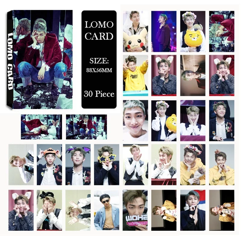 KPOP Bangtan Boys Rap Monster альбом Новые одиночные ломо карты K-POP самодельные бумажные фото карты HD фотокарты LK473