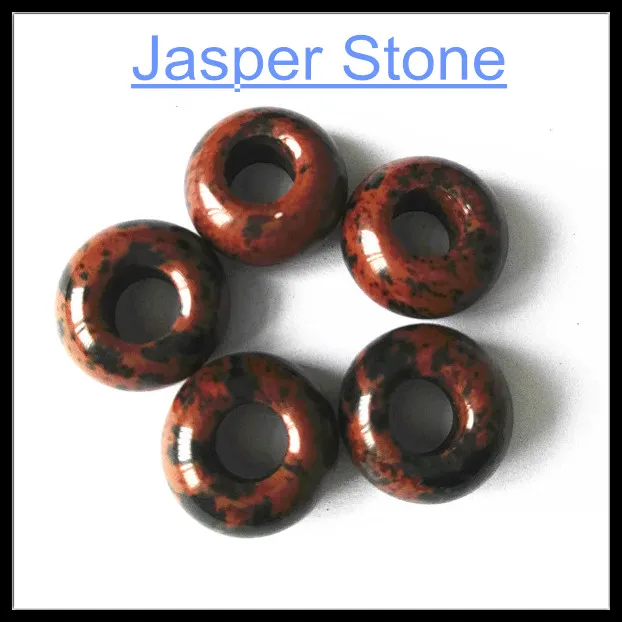 New Jasper 5 шт./лот натуральный драгоценный камень Бусины Европейский голубой камень Малахит, опал содалит Сердолик желтый тигровый глаз аксессуары из оникса - Цвет: New Jasper