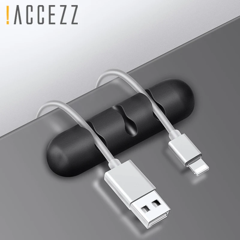 ! Органайзер кабеля ACCEZZ держатель провода для наушников шнур мыши с 3 отверстиями