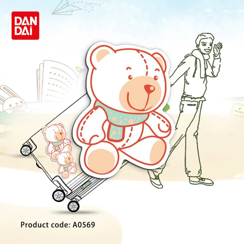 Color Bear Animal Scarf Cartoon Rag doll Cute Funny Waterproof Sticker Notebook Phone Skateboard Guitar Set A0569 LM 30 | Игрушки и