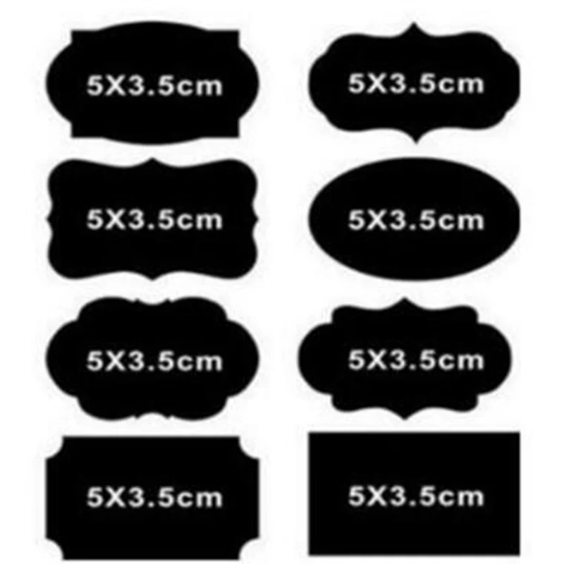 

80Pcs/Set Waterproof Chalkboard Kitchen Spice Label Stickers Home Jam Jar Bottle Tags Blackboard Labels Stickers With Marker Pen