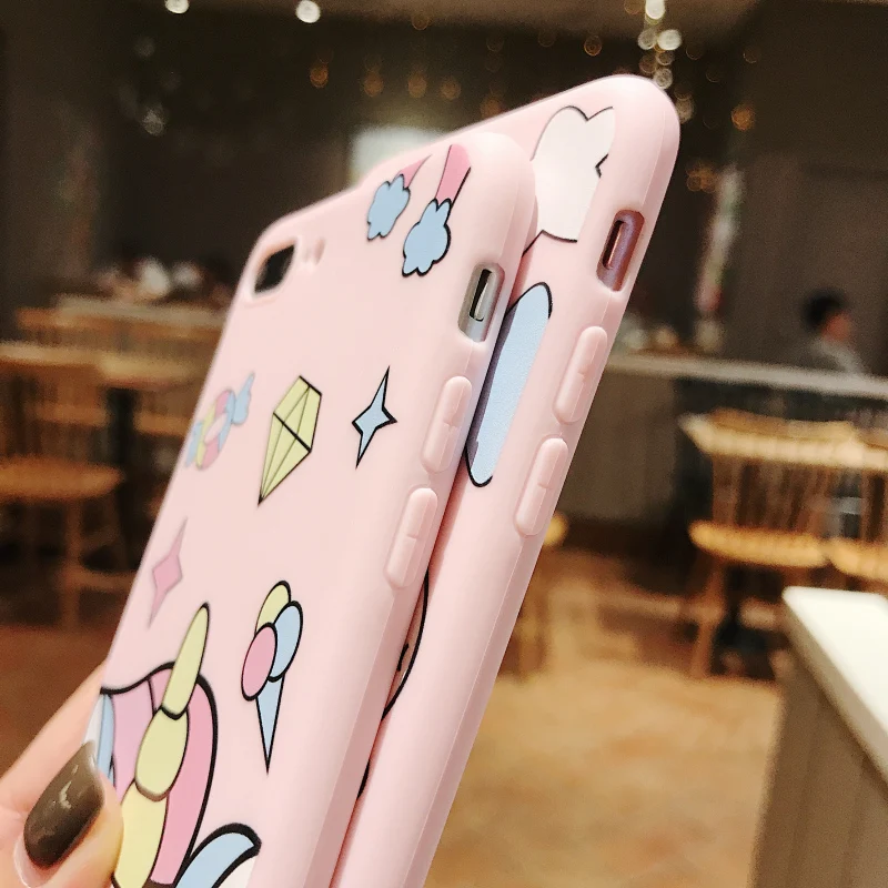 (1PC) cute UNICORN Case For iPhone XS Max XR 10 5 5S 6 6s 7 8 Plus X 6.5 Luxury TPU soft Phone cover |