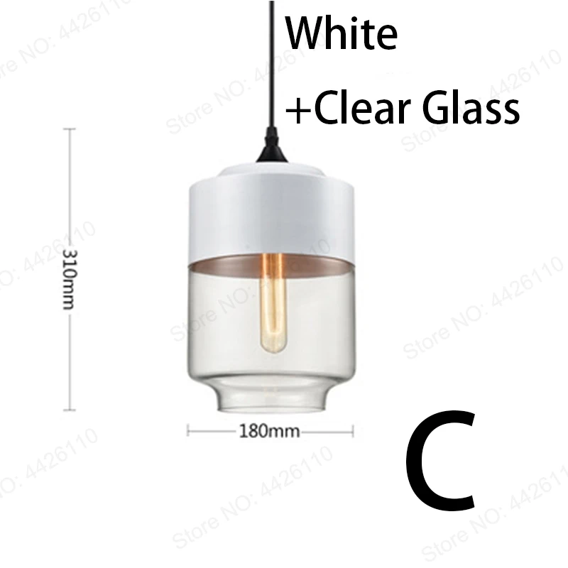 D White and Clear BLUBBLE геометрический Nordic современный подвесной светильник Стекло светильники E27 E26 светодиодный подвесные светильники для Кухня Ресторан Бар подвесной светильник - Цвет корпуса: D White and Clear