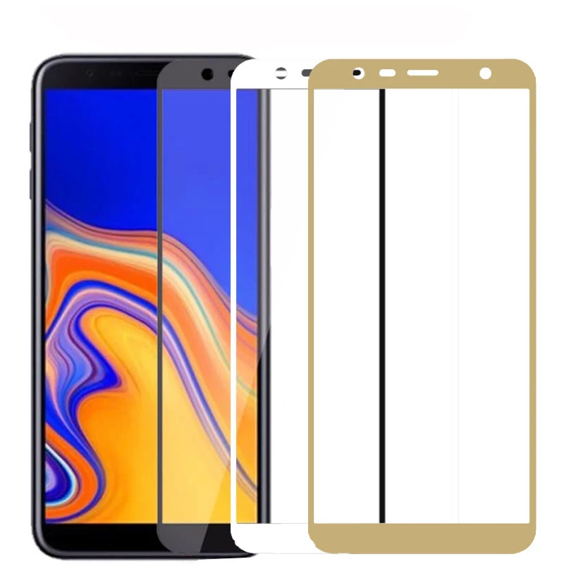 Защита экрана для Samsung Galaxy A6 A7 A8 A9 2018 закаленное стекло J2 J4 J6 J8 Plus полное покрытие