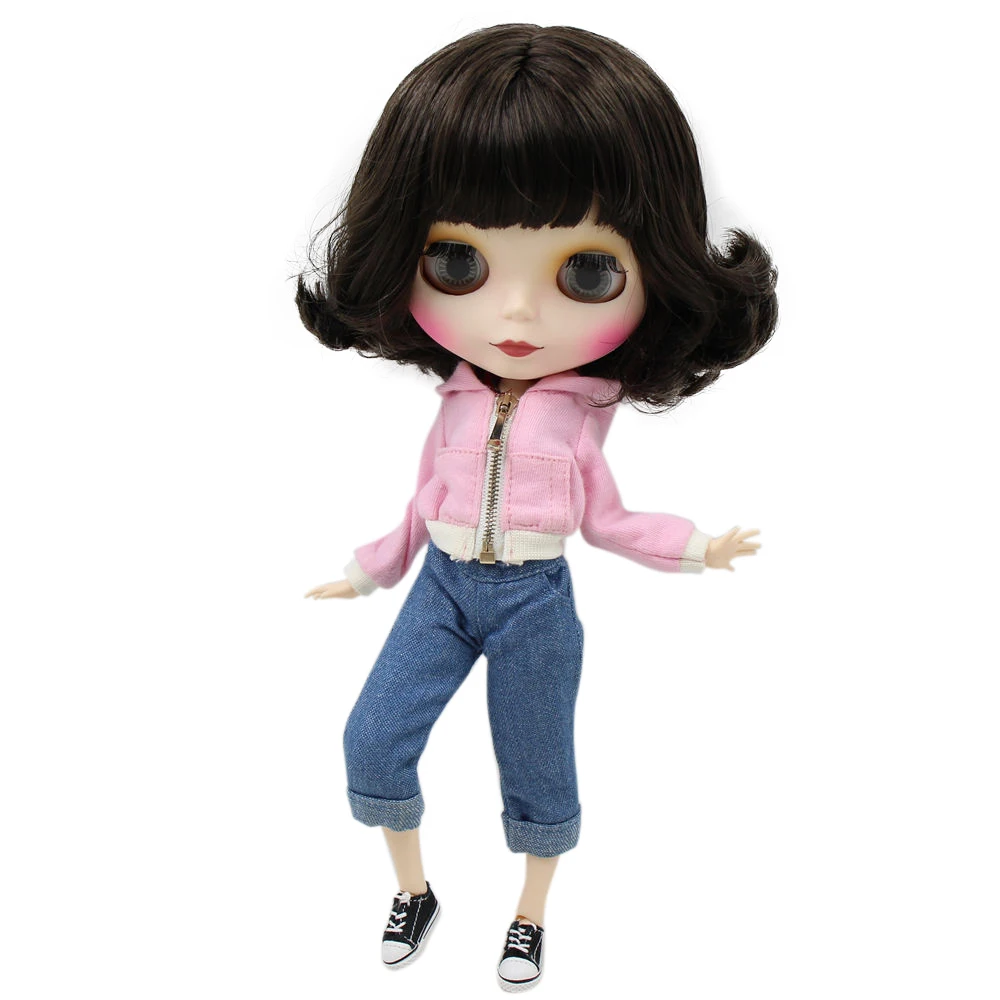 Кукла Blyth ICY DBS для серии № BL950 с перекрестными глазами черные короткие волосы