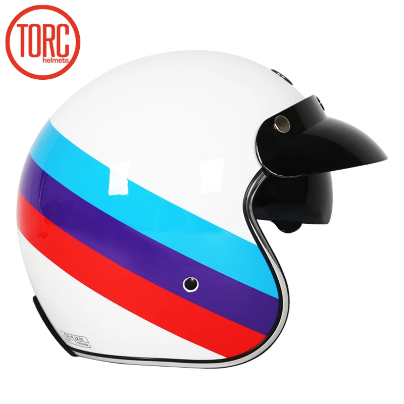 Горячая продажа TORC T57 мото rcycle шлем jet винтажный с открытым лицом Ретро 3/4 половина