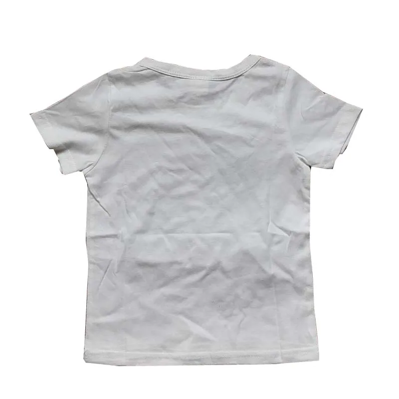 Детские Топы с коротким рукавом для мальчиков и девочек размеры 90 130|children