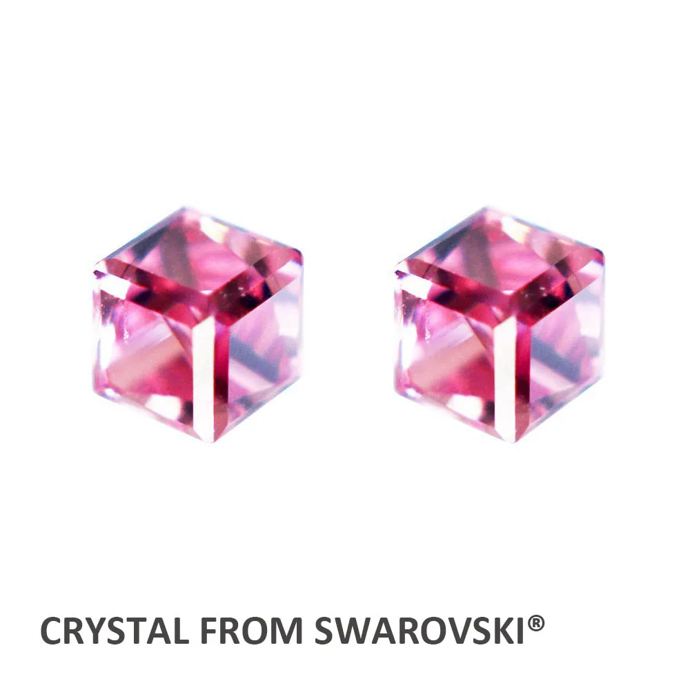 Хит продаж 2019 ювелирные изделия кристаллы от Swarovski кубические формы популярные