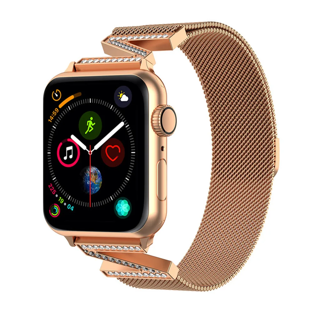 Браслет Миланская петля для Apple Watch 4 Z 40 мм 44 Наручные часы
